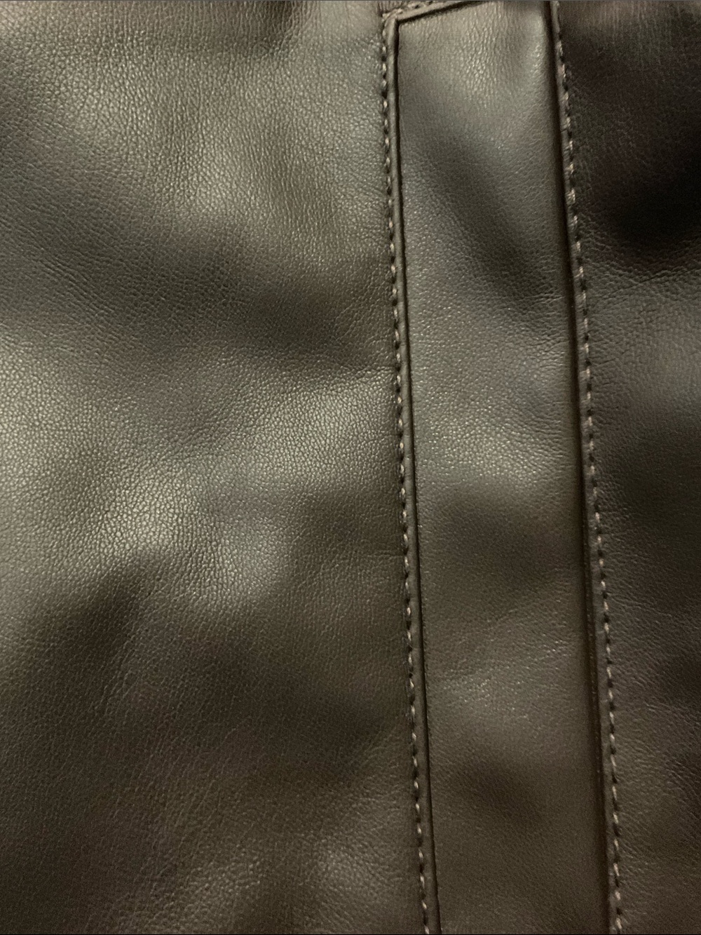 Loft Faux Leather Brown Dress - Picture 6 of 7